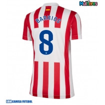 Camisa de Futebol Atletico Madrid Pablo Barrios #8 Equipamento Principal Mulheres 2025-26 Manga Curta